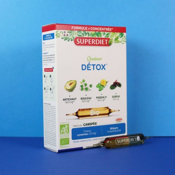 Quatuor Détox Bio - 20 ampoules