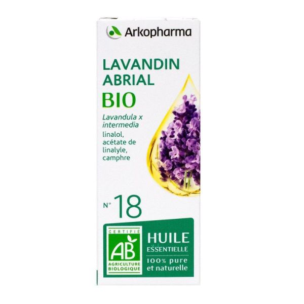 Arkopharma Huile Essentielle Lavandin Abrial (Lavandula x intermedia) Bio n°18 - 10 ml