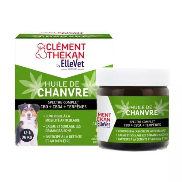 Huile de Chanvre pour chien 12-36 kg - 45 capsules