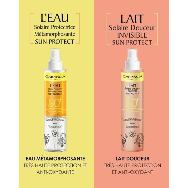[ L'Eau Solaire Protectrice Métamorphosante SUN PROTECT ] Eau solaire très haute protection SPF50+ - 150 ml