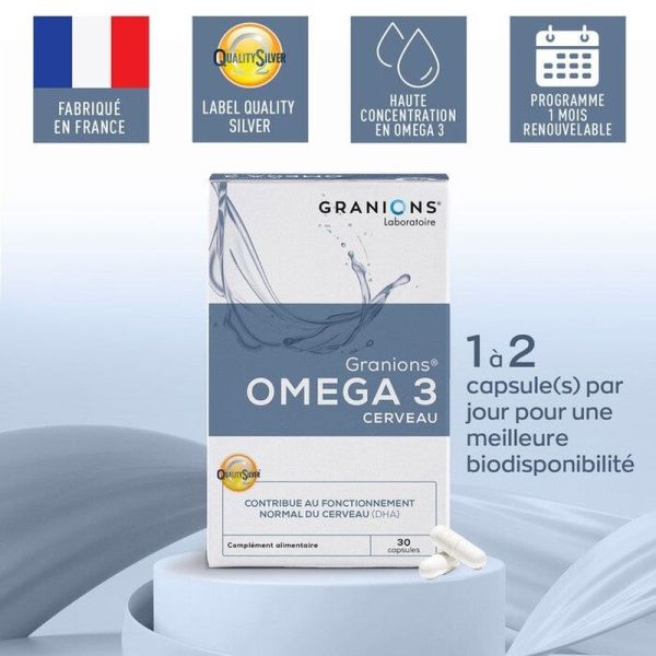 Omega 3 Cerveau - 30 capsules
