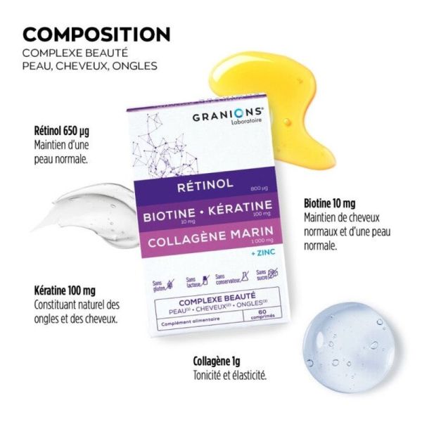 Complexe Beauté - Peau, Cheveux, Ongles - 54 g