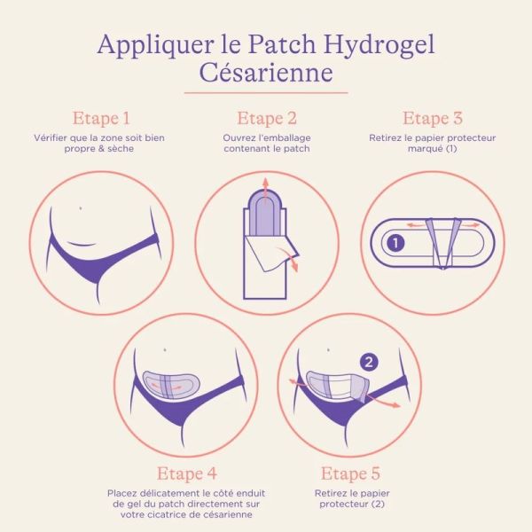 Patch Hydrogel pour Césarienne - 2 patchs