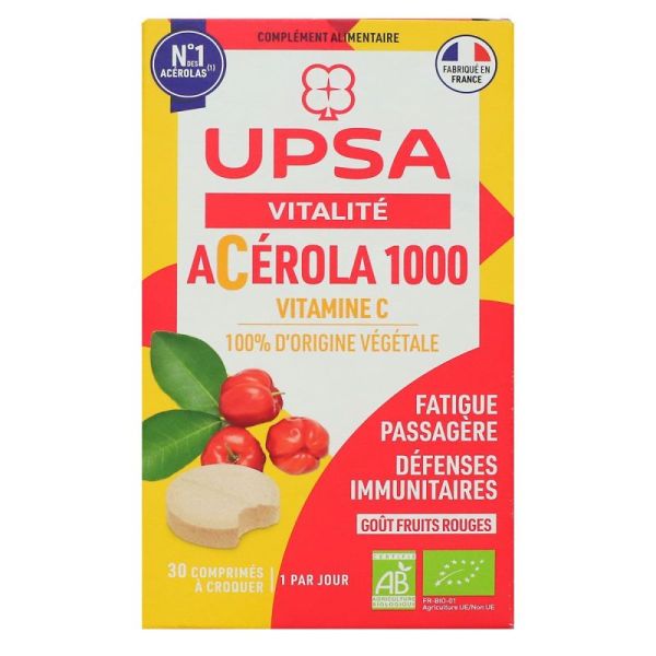 Vitalité Acérola 1000 - 30 comprimés