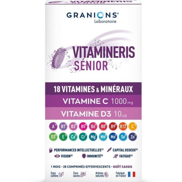 Construction musculaire Vitamineris Senior 1000mg - 28 comprimés