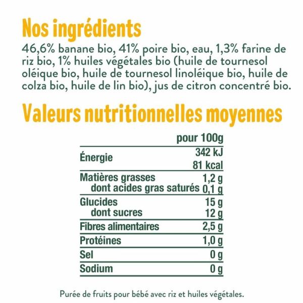 Le petit déj poire - 70gr