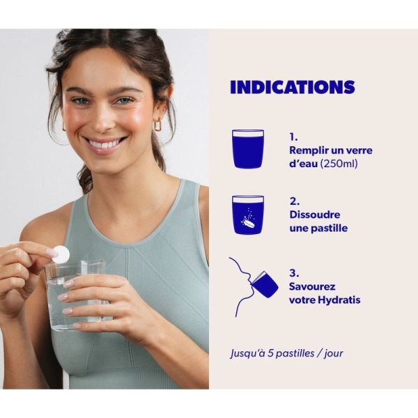 Hydratis 50+ Solution de Réhydratation Arôme : Fruits des bois - 20 pastilles