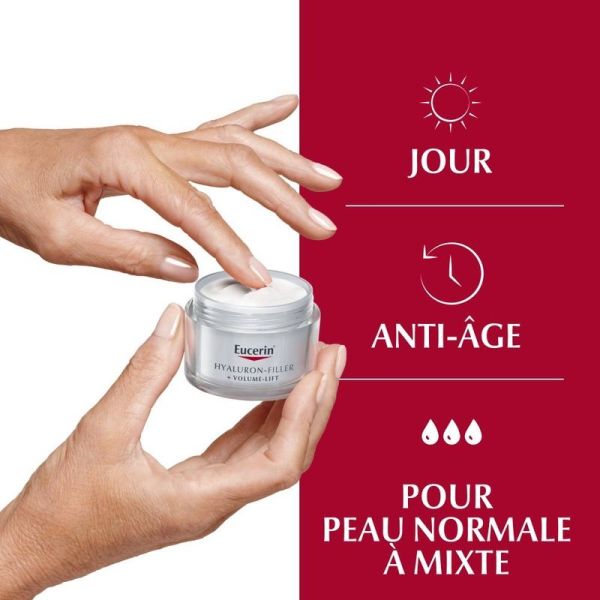 HYALURON-FILLER + VOLUME-LIFT Soin de Jour SPF 15 Peau Normale à Mixte
