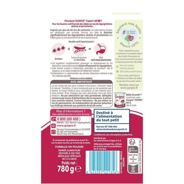 Expert Lait AR Mix 1 - 780g