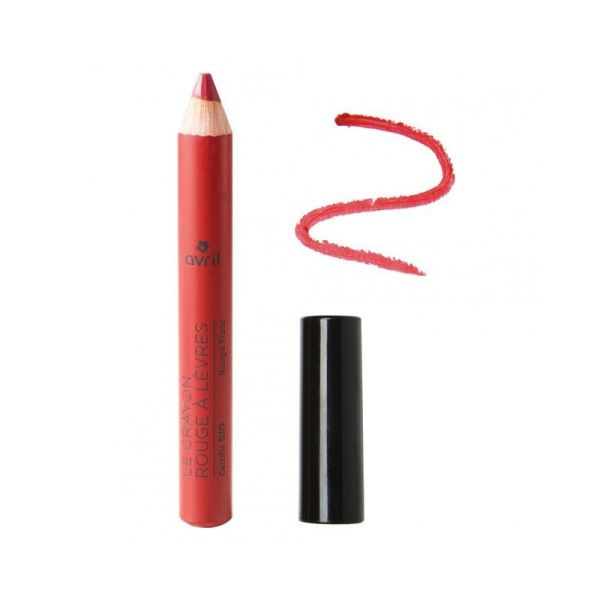 Avril Crayon Rouge à lèvres Vrai rouge BIO 