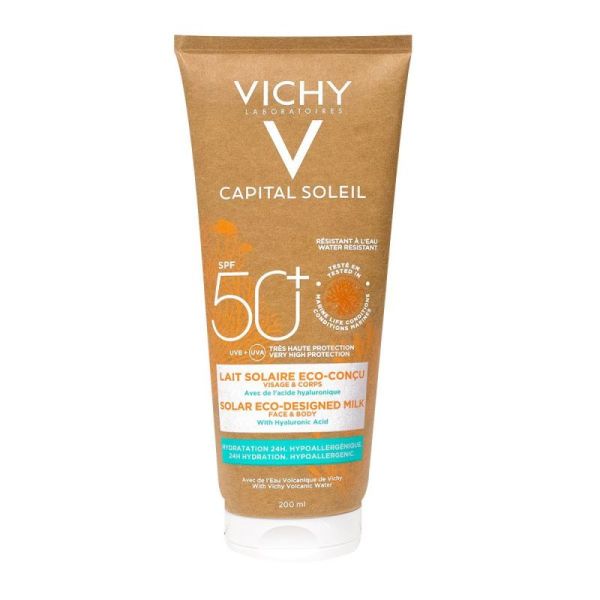 Vichy Capital Soleil Lait Solaire Éco-Conçu SPF50+ - 200 ml