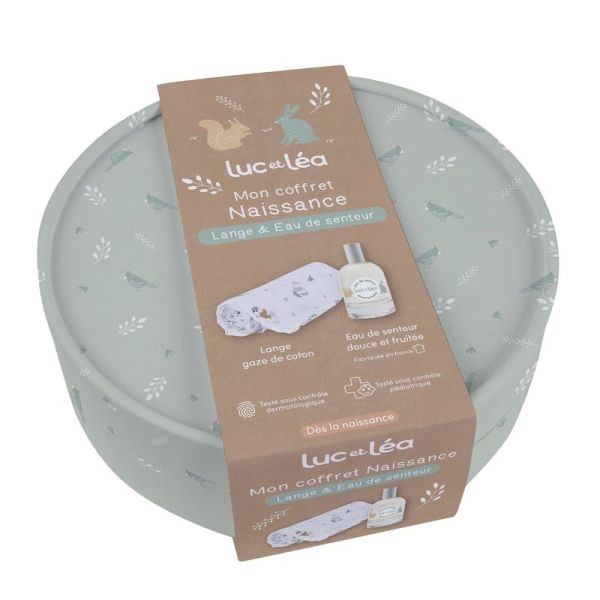 Mon Coffret Naissance - Lange & Eau de Senteur - Dès La Naissance - Eau de senteur 50 ml, 1 lange