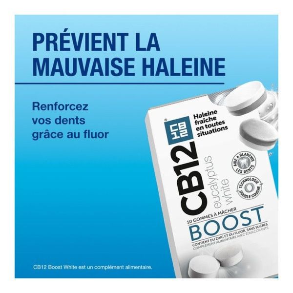 Boost gommes à mâcher Eucalyptus White - 10 gommes