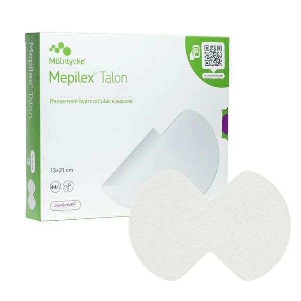 Mepilex Talon pansement hydrocellulaire - 13 cm x 21 cm, 10 pansements