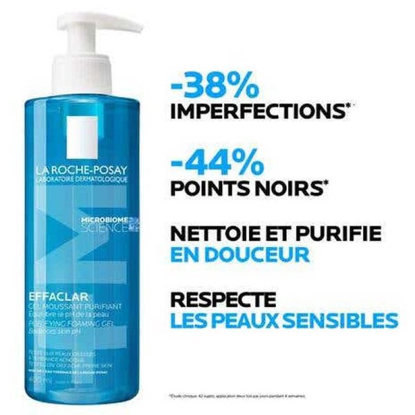 Effaclar Gel Moussant Nettoyant Purifiant - 400ml