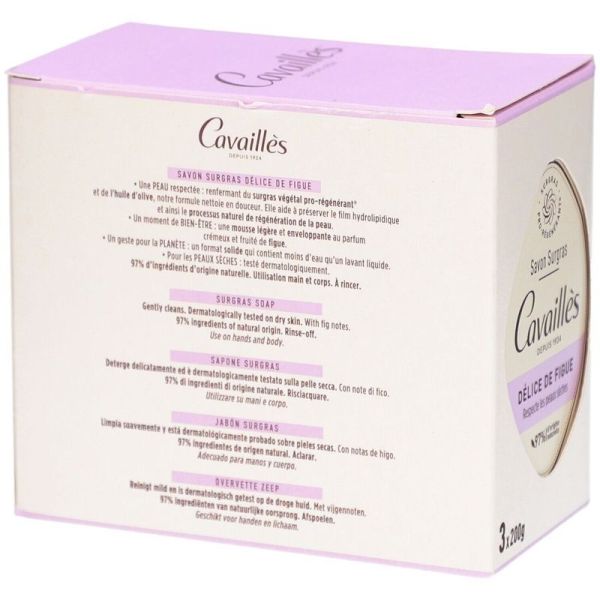 Savon Surgras Délice de Figue - 3 x 200 g