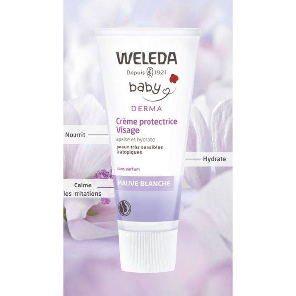 Mauve blanche Crème protectrice Visage à la Mauve blanche - 50ml