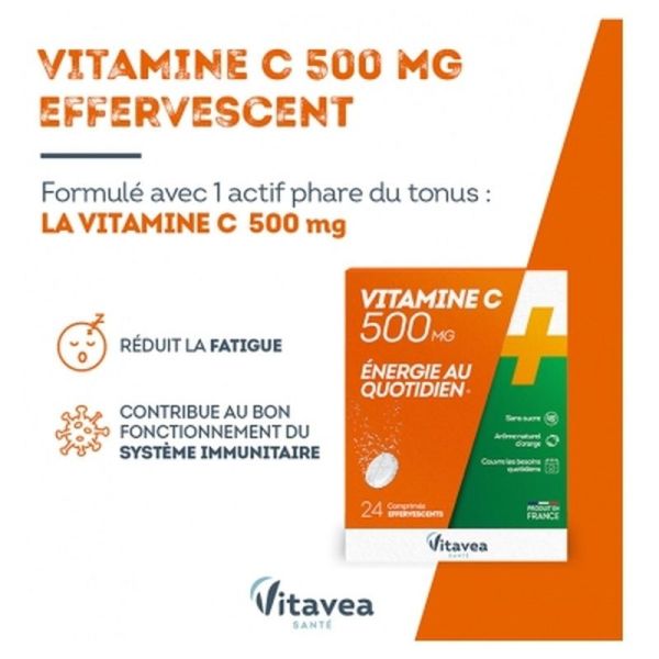 Vitamine C 500 Effervescent - 24 comprimés