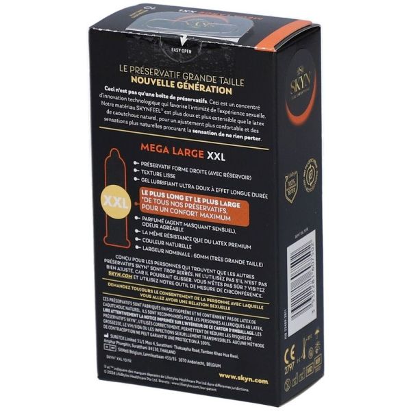 Skyn Mega Large Préservatifs XXL - 10 unités
