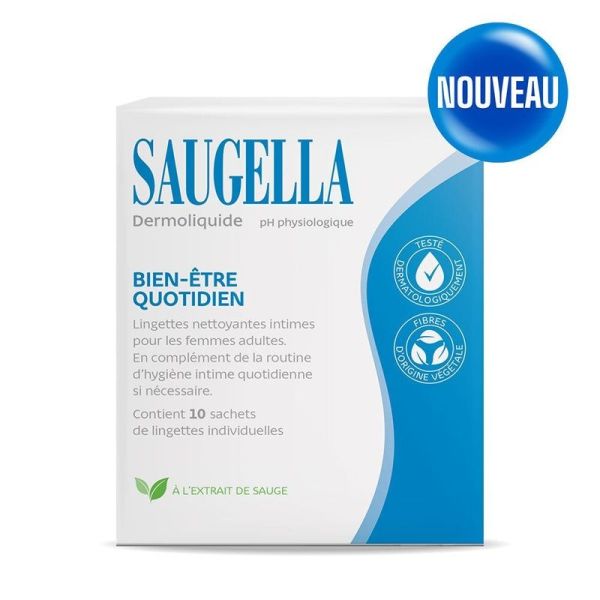 Dermoliquide Lingettes Nettoyantes Intimes - 10 lingettes