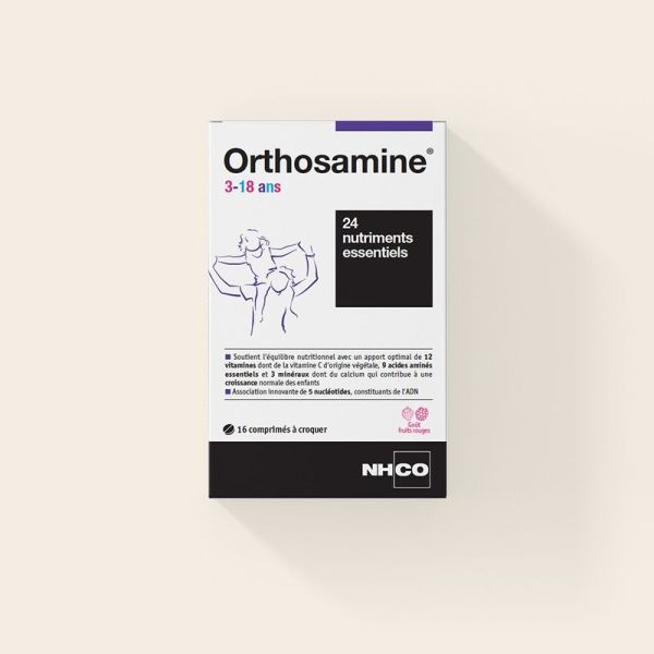Orthosamine 3-18 ans - 16 comprimés