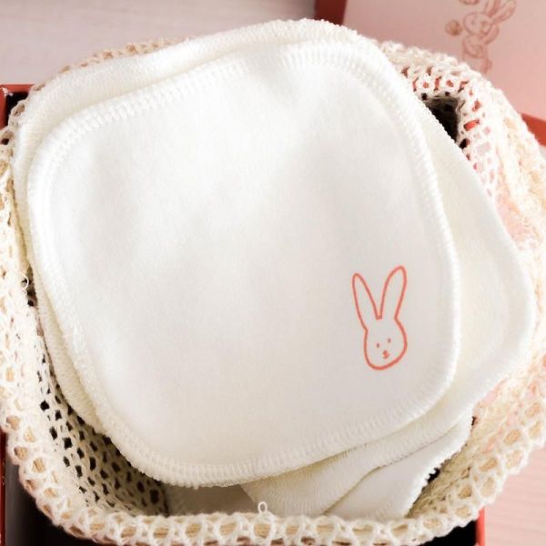 Babybio Recharge carrés doudou - 8 lingettes lavables en coton bio