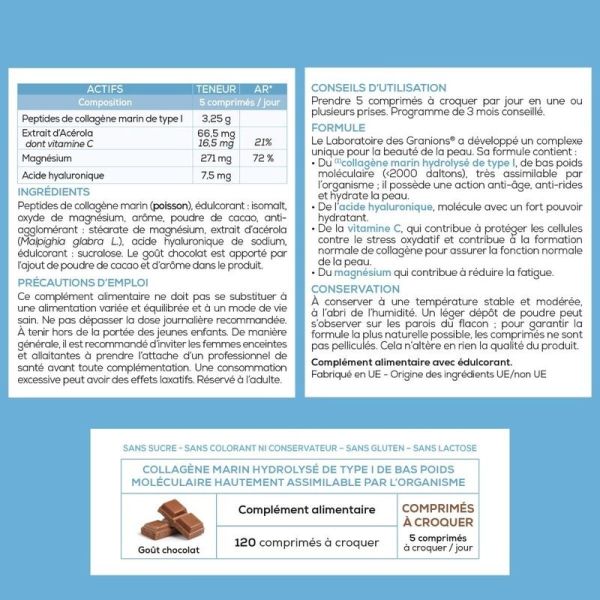 Collagène+ Beauté - Comprimé à croquer - Chocolat