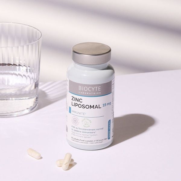 Zinc Liposomal 15 mg - Pilulier de 60 gélules