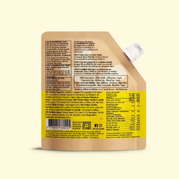 FURIKAKE GINGEMBRE - Alternative au sel - Condiment sésame & algues