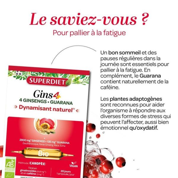 Ginseng Immunité Bio - 20 ampoules