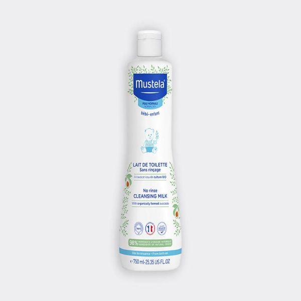 Peau normale Lait de toilette sans rinçage à l'avocat BIO - 200ml