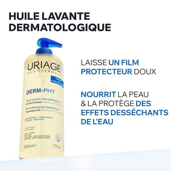 Huile Lavante Dermatologique Derm-Phy Sécheresses - Tiraillements - 1 L