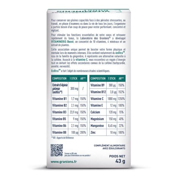 Vitamineris BOOST 1000mg - 10 sticks