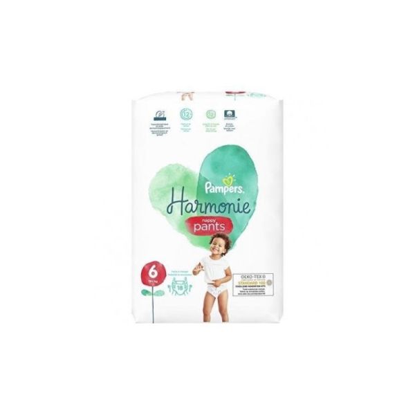 Pampers Harmonie Nappy Pants - Taille 6 +15kg 18 pièces