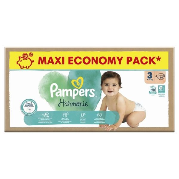 Harmonie Couches bébé Taille 4 Maxi Pack - 78 couches