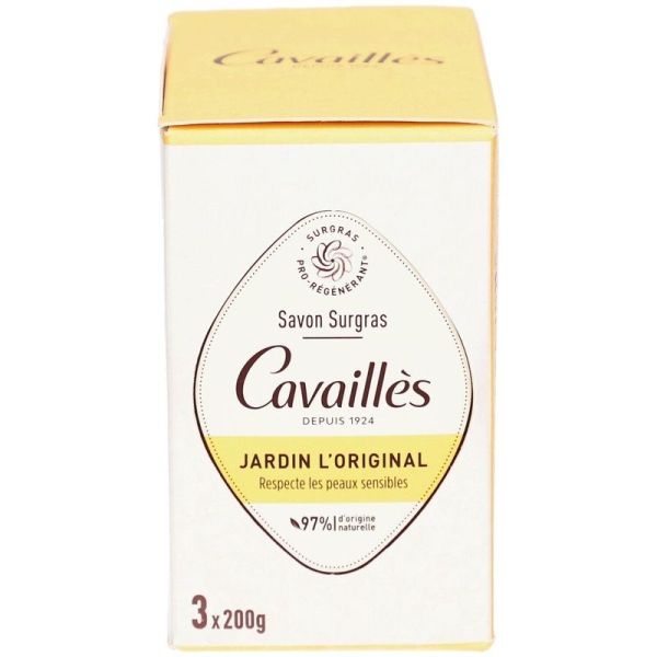 Savon surgras Jardin l'Original - 3 x 200 g
