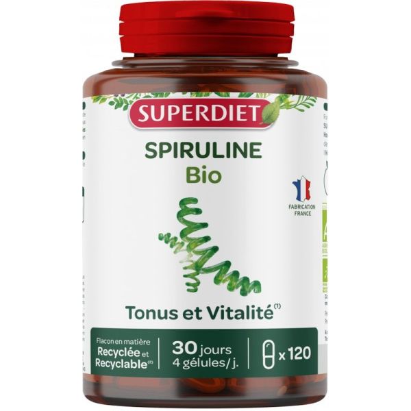 Spiruline Bio - 120 gélules