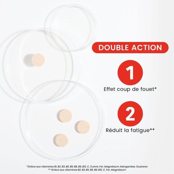 Vita'max Effervescent Booster Anti-Fatigue Goût Orange - 20 comprimés effervescents