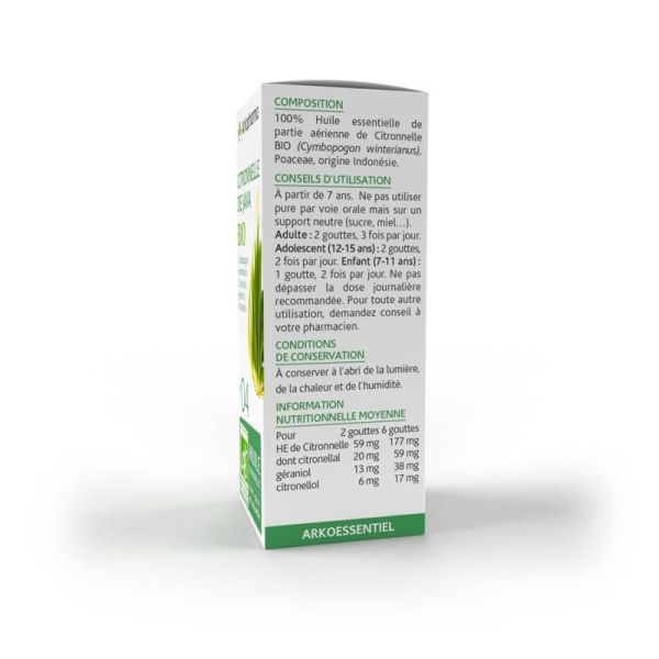 Olfae® Huile essentielle de Citronnelle de Java BIO