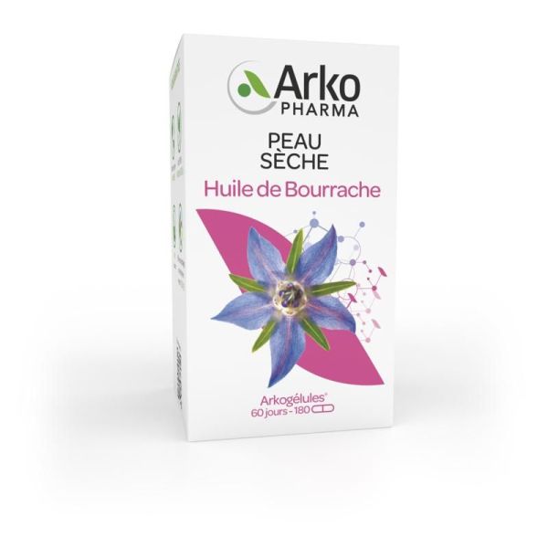 Arkogélules Huile de Bourrache - 60 capsules