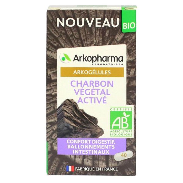 Arkogélules® Charbon Végétal Activé - 40 gélules