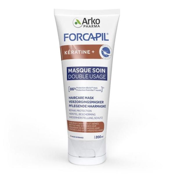 Forcapil Kératine Masque soin double usage