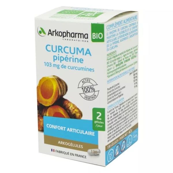 Arkogélules Curcuma Pipérine - 130 gélules + 40 gélules offertes