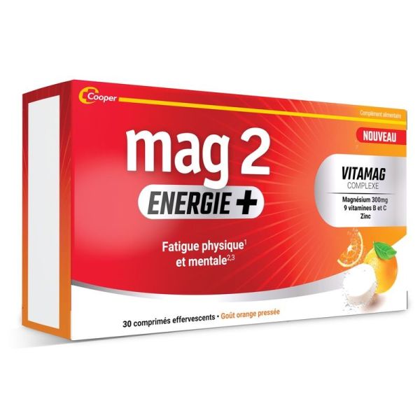 Mag 2 Energie+ - 30 comprimés effervescents