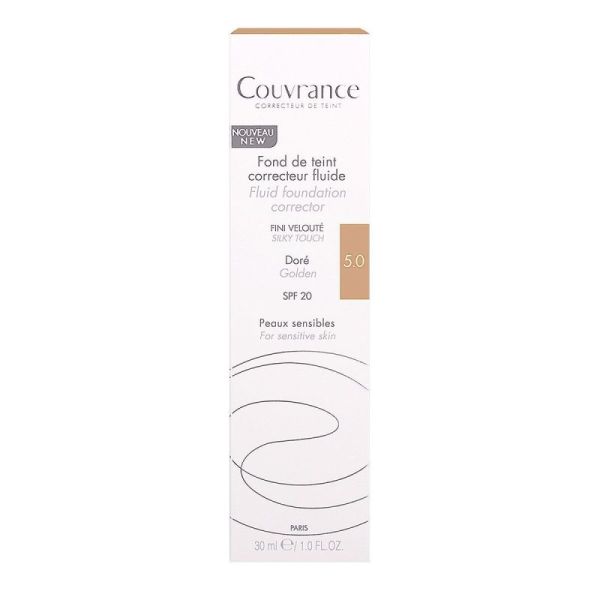 Avène Couvrance Fond de Teint Correcteur Doré Fluide SPF 20 - 30 ml