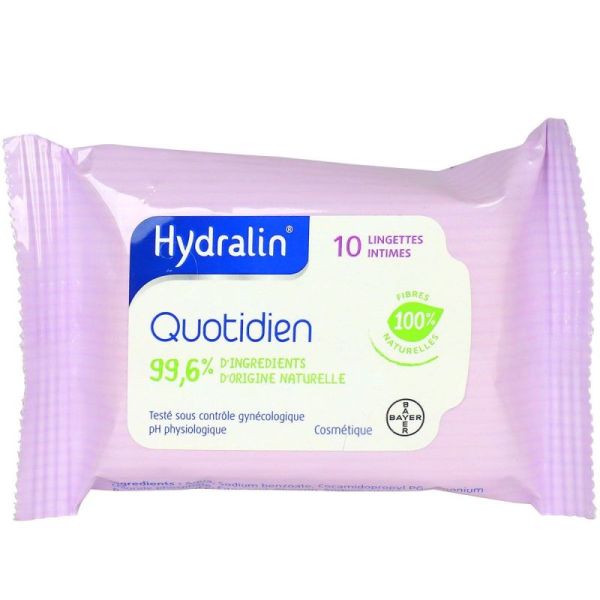 Hydralin Quotidien Lingettes - lot de 10