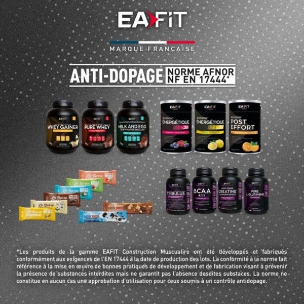  Eafit Construction Musculaire Gainer Max Vanille Intense - 1.1 kg