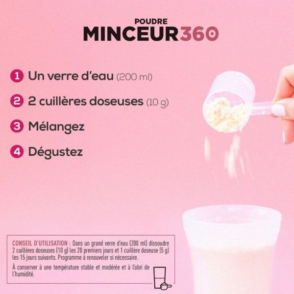 Poudre Morosil, Vinaigre de Cidre, Collagène & Acide Hyaluronique Minceur 360