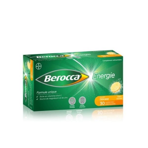 Berocca Énergie Orange Comprimés Effervescents - 30 comprimés