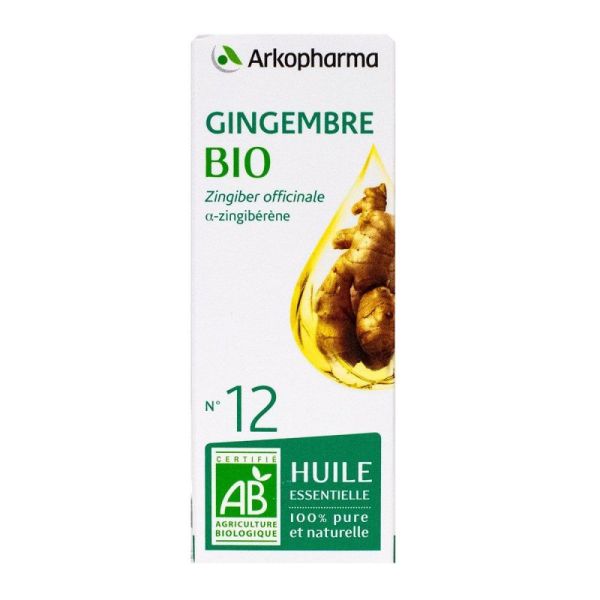 Arkopharma Huile Essentielle Gingembre (Zingiber officinale) Bio n°12 - 5 ml